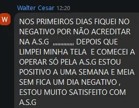 Print de resultado de aluno