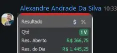 Print de resultado de aluno