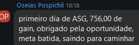 Print de resultado de aluno