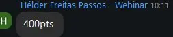 Print de resultado de aluno