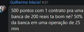 Print de resultado de aluno