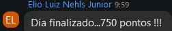 Print de resultado de aluno