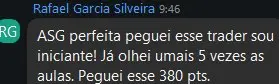 Print de resultado de aluno