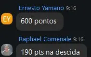 Print de resultado de aluno